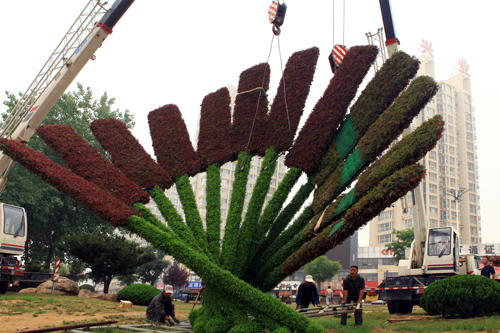 植物 雕塑 扮靚 港城 中國風景園林網(wǎng)