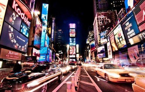 紐約曼哈頓時代廣場夜景