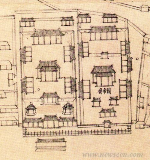 《乾隆京城全圖》中的白馬關(guān)帝廟