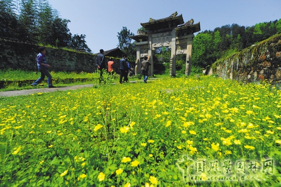 湖北恩施的唐崖土司城內(nèi)景