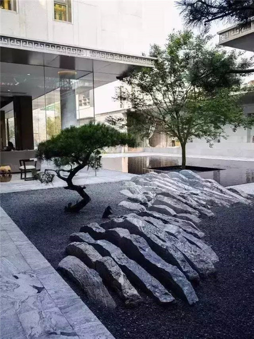 中式豪宅的庭院石材設計