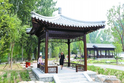 圓明園旁荒地建起城市公園