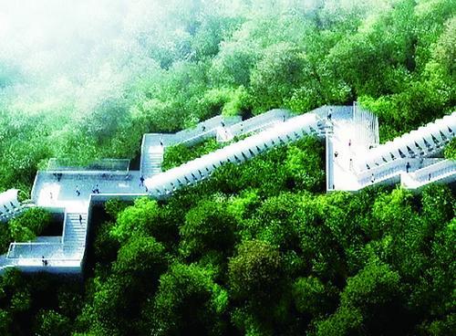 廈門園林植物園將建扶梯步道