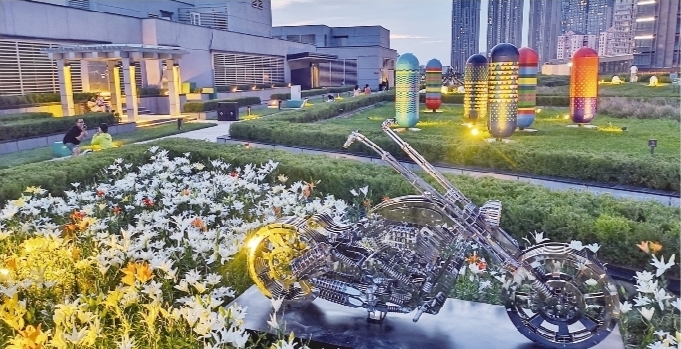 沈陽(yáng)首個(gè)空中雕塑公園 百米高空打造富氧凈土