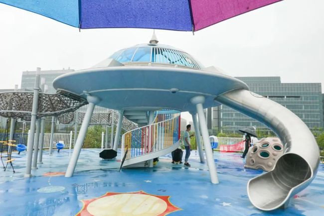 上海最大海綿公園“星空之境”開園試運行