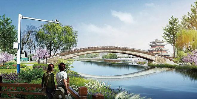 運河兩岸觀美景 滄州市區(qū)將新建六座步行橋 