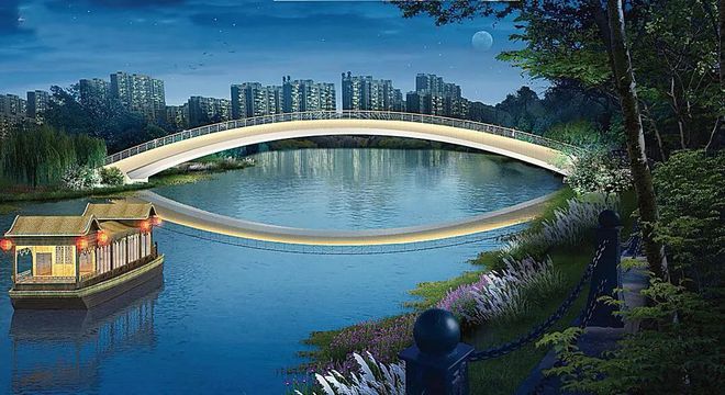 運河兩岸觀美景 滄州市區(qū)將新建六座步行橋 