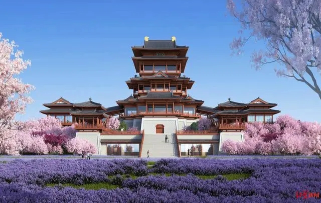 重現(xiàn)盛唐“散花樓”，成都世界園藝博覽會園區(qū)加速建設(shè)