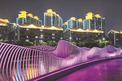 上海蘇州河長寧段景觀燈光全面提升