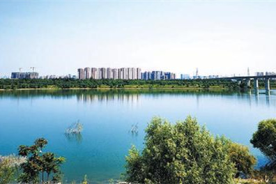 北京永定河豐臺段現水岸森林景觀