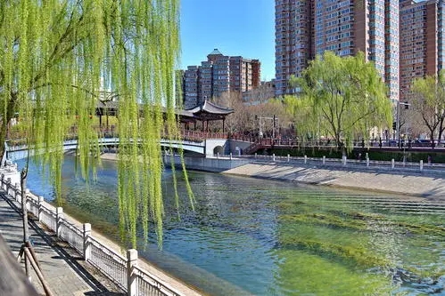 北京在金中都公園周邊建成八公里濱水健身步道