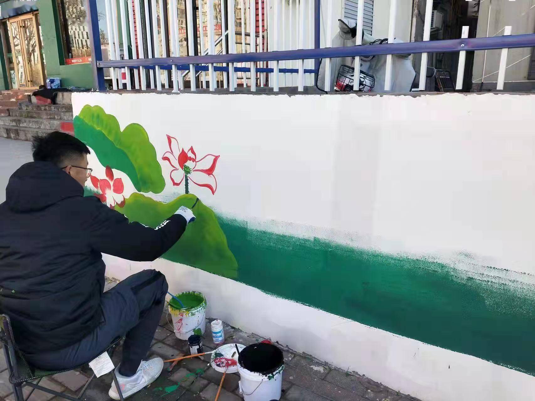 文明特色創意景觀墻亮相河北衡水市區