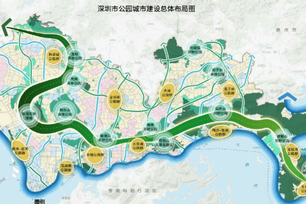 深圳擬建330公里生態綠脊220公里濱水活力帶